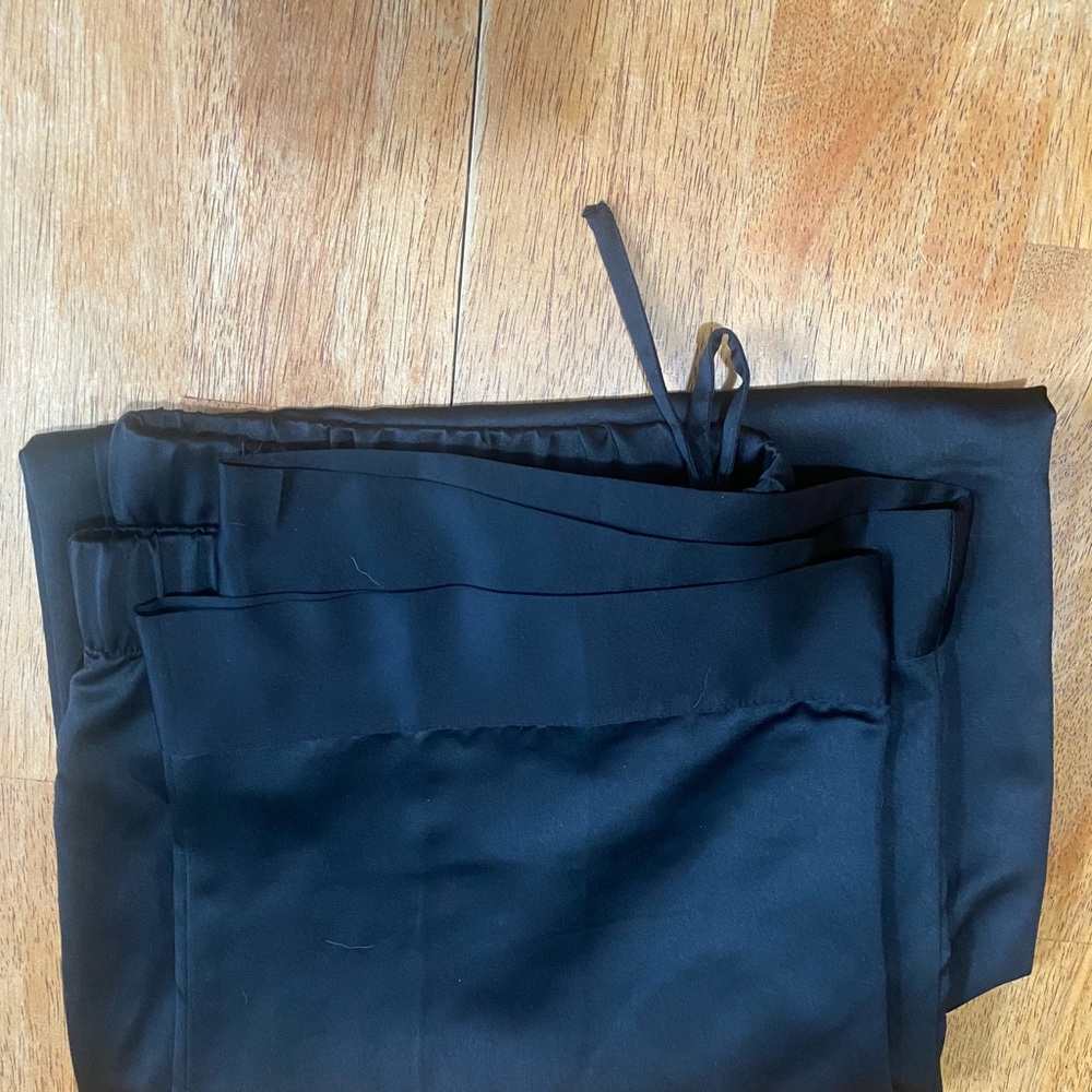 Apt. 9 Black Satin Pajama Set